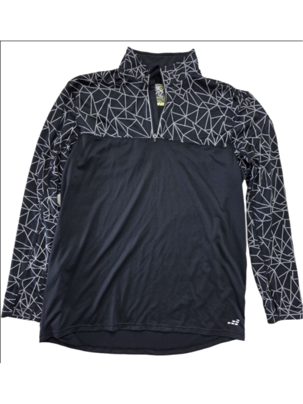 Men's BCG Black & White Geometric Long Sleeve Tee M